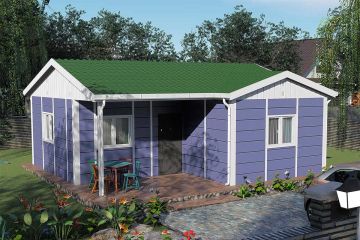 51 m2 1+0 Prefabrik Ev