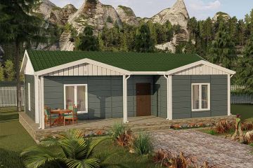 87 m2 2+1 Prefabrik Ev - Köyceğiz Modeli